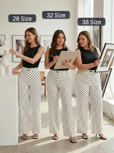 Image of GRECIILOOKS Boho Printed Wide Leg Palazzo Pants for Women, Flowing High Waist Rayon Trousers for Beach, Vacation, Lounge, and Summer Style