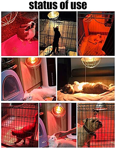 AACXRCR Kuikens Heater Guard Verwarming Bulb Lamp Behuizing Kooi Protector Heat Light Mesh Cover Lampenkap Voor Dag… - Afbeelding 8