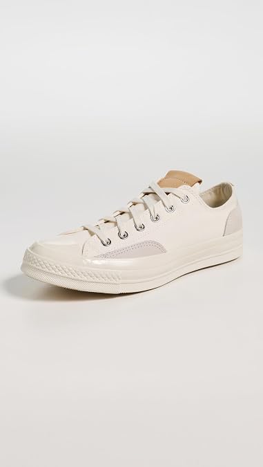Converse Unisex Chuck 70 Canvas & Suede Sneakers, Egret/Hay Day, 7 US Women/5 US Men