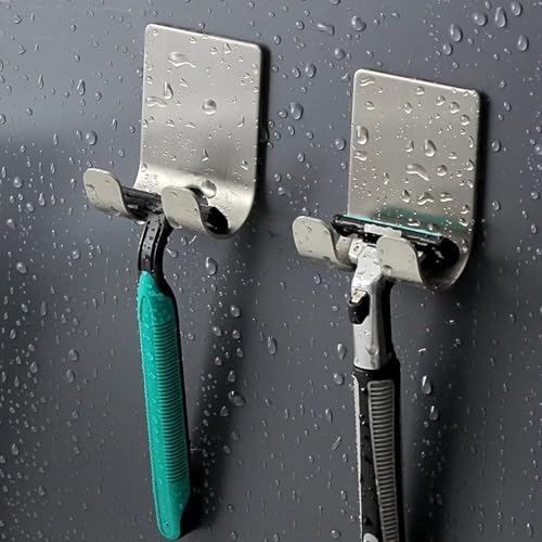 Soporte para maquinilla de afeitar sin taladro para mantener el baño organizado 3