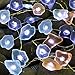 Impress Life Ocean Decor String Lights, Sea Glass Festive Beach Themed 10 ft 40 LEDs Battery&USB Cord Operated Decorative Lights with Remote Timer for Tent Wedding Nursery Bedroom Party Ornament