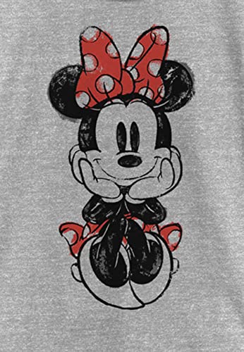 Image of Girl's Mickey & Friends Sitting Minnie Sketch T-Shirt