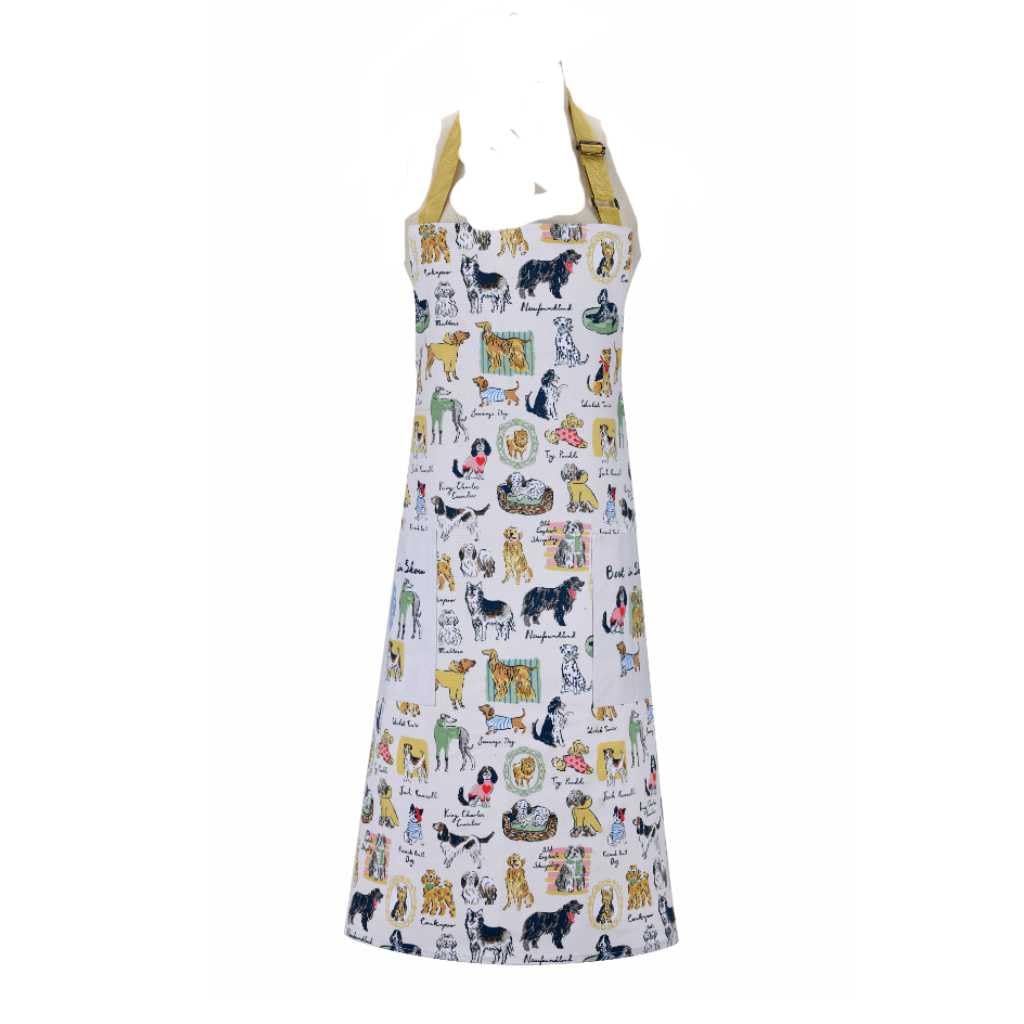 Animal Print Cotton Bib Apron