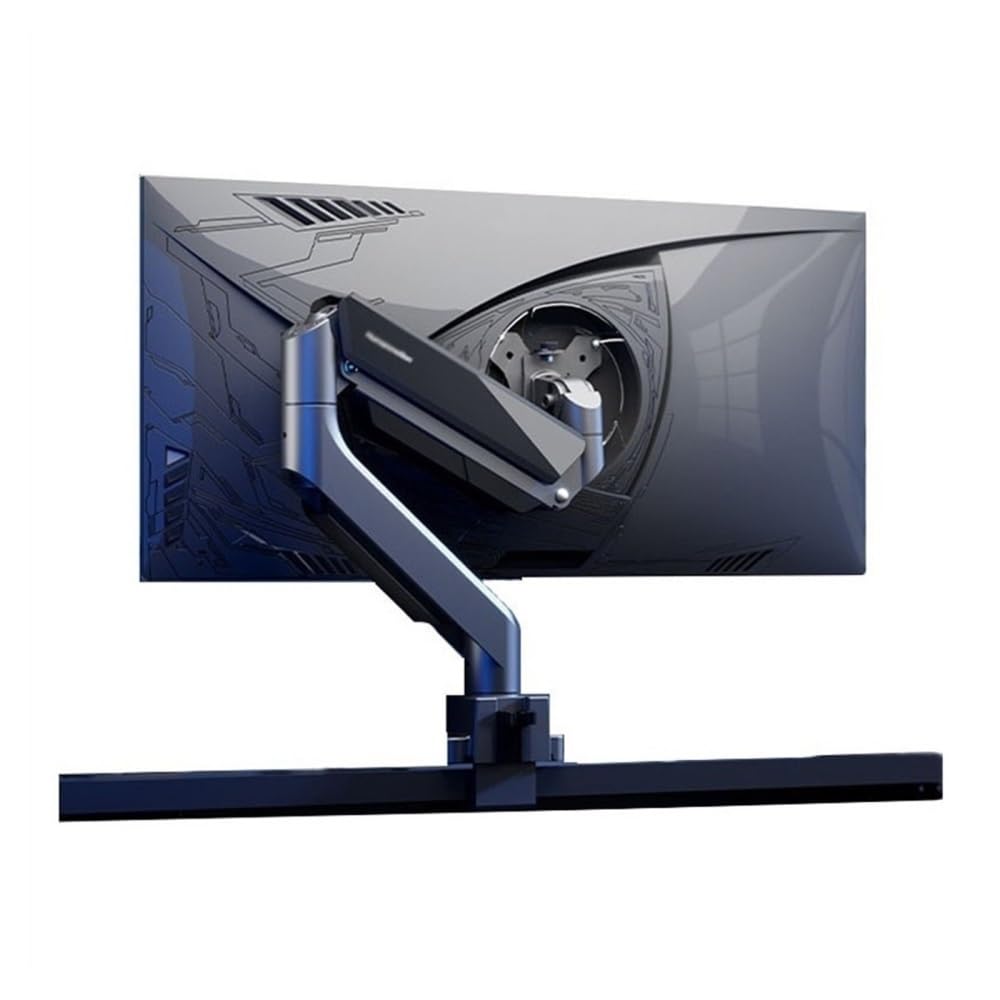 SaryEdge Monitor Stand 17"-45" Single Monitor Mount, Gas Spring Aluminum Monitor Arm, Adjustable Stand, VESA 75/100 mm with Clamp and Grommet Base,Hold up to 3,Grey