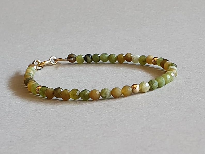 Jade australien véritable et perles à facettes LKBEADS - 2