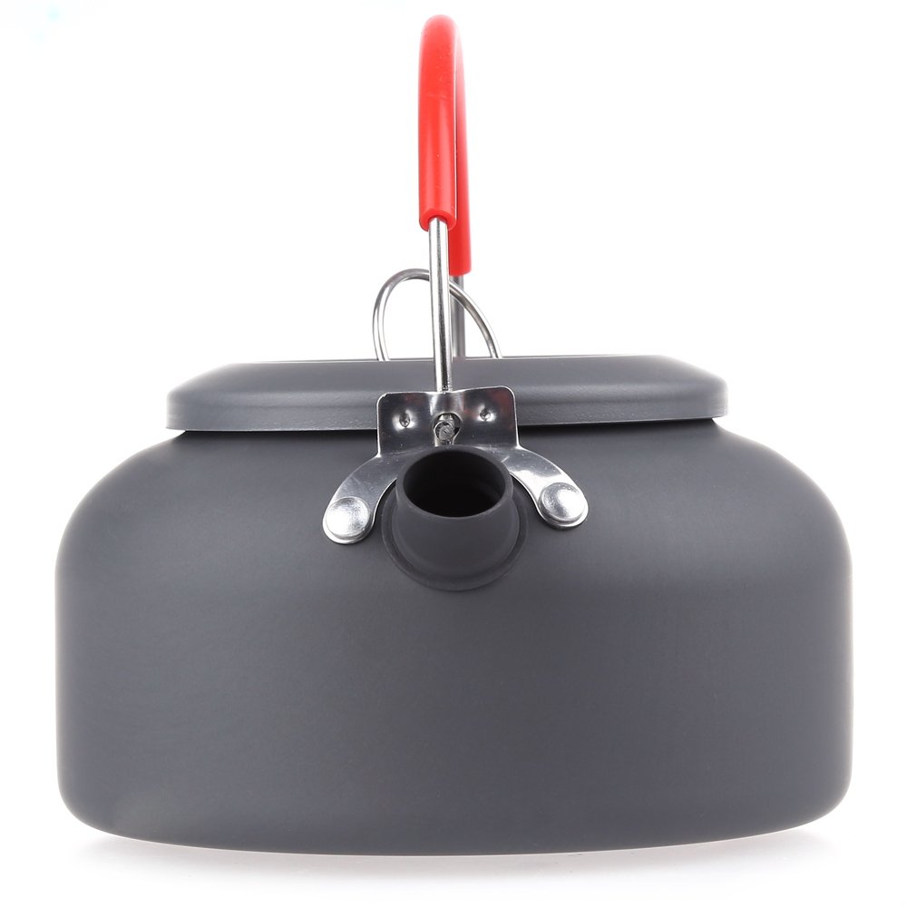 Bouilloire De Camping Légère Avec Poignée En Bois, Bouilloire For Cuisinière À Gaz, Couvercle