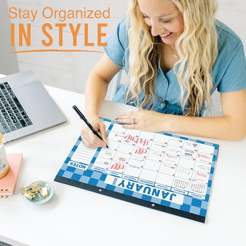 Image of Hadley Designs Large Teacher Desk Calendar 2026-2027 - Desktop Calendar 2026, 18-Month Academic Desk Calendars for School, Home & Office, Cute Classroom Must Haves, Back to School Teacher Gifts