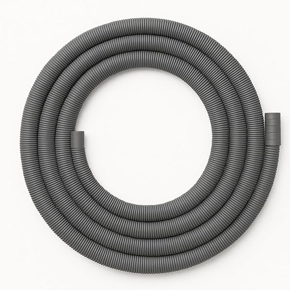 Image of SBD 6 Meter easyfit Washing Machine inlet Pipe | Washing Machine Tap Connector Pipe | Leak-Free Flexible Design Rubber Interface | Water inlet Pipe (Pack Of 1) (Grey, 6 Mtr)