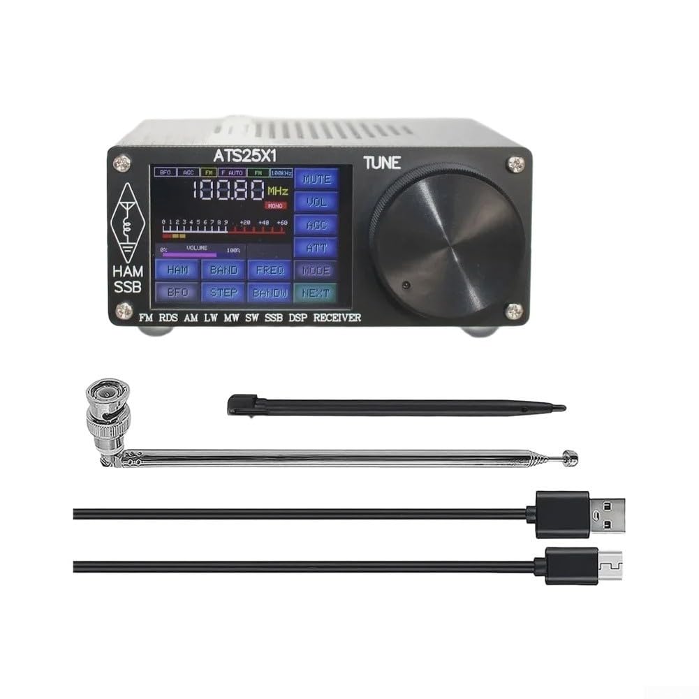 ATS25X1 Vollband-Radioempfänger 2,4-Zoll-Bildschirm für UKW/LW/MW/SSB