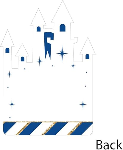 Miniatura 4 de Big Dot of Happiness Tarjetas con forma de príncipe real y encantador, para baby shower o fiesta de cumpleaños, nota de agradecimiento con sobres,