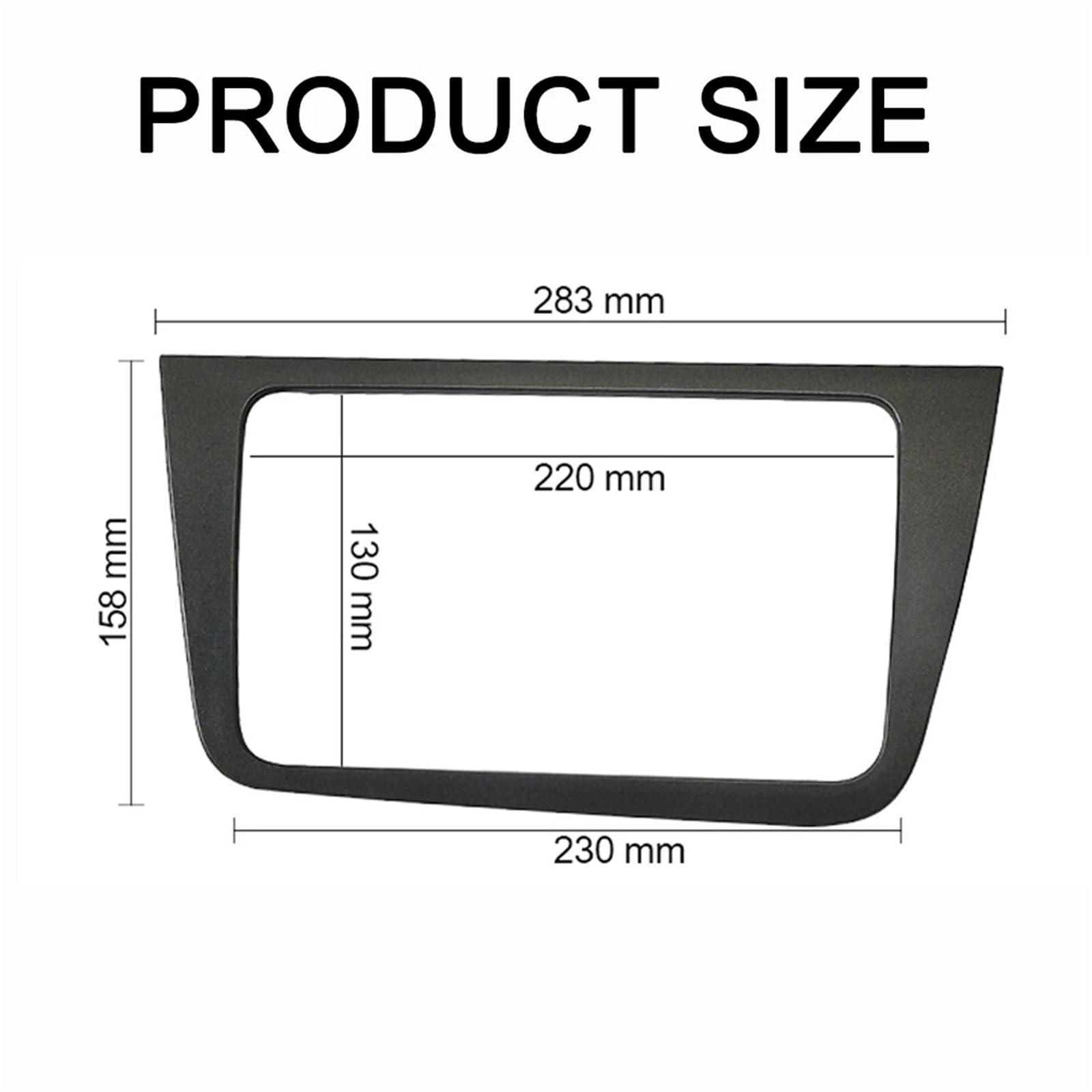 Double 2 Din Autoradio Fascia Stéréo Panneau Tableau Bord Installation Kit D’Outils Habillage Cadre Lunette pour Seat Altea 2004 + Toledo 2004-2009 Cadre Panneau D'autoradio