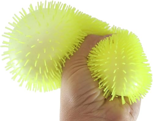 Miniatura 5 de Curious Minds Busy Bags Juego de 2 bolas elásticas peludas acolchadas y suaves rellenas de Doh con piel lanuda – Ultra Squishy y moldeable,