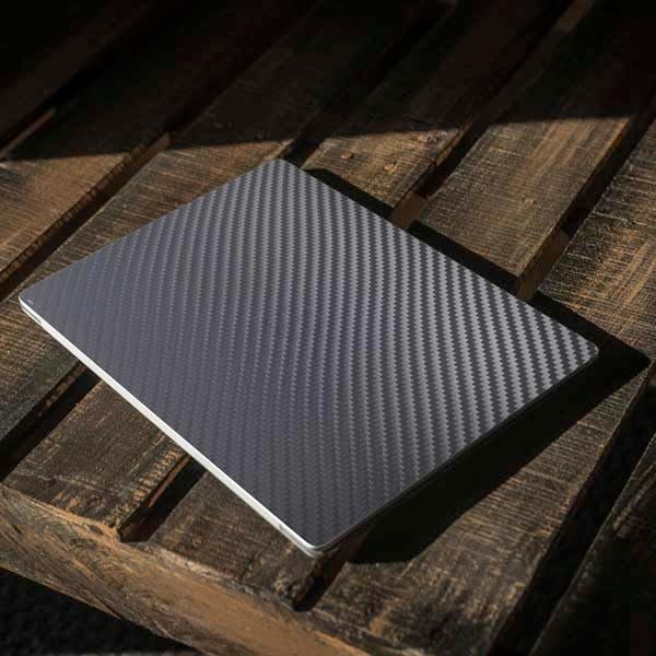 Skinit Decal Laptop Skin Compatible with Surface Laptop 3 13.5in - Silver Carbon Fiber Specialty Texture Material Design
