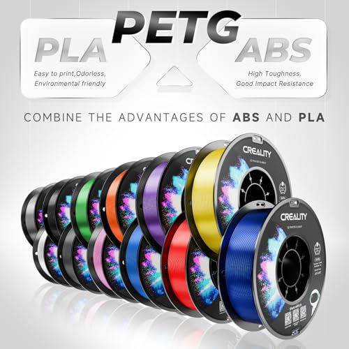 Official Creality PETG 3D Printer Filament 1.75mm 2KG (4.4lbs), High Precision, Strong Toughness, Odorless, Better Flow, Moistureproof 3D Printing CR PETG Filament, Black+Black - Image 4