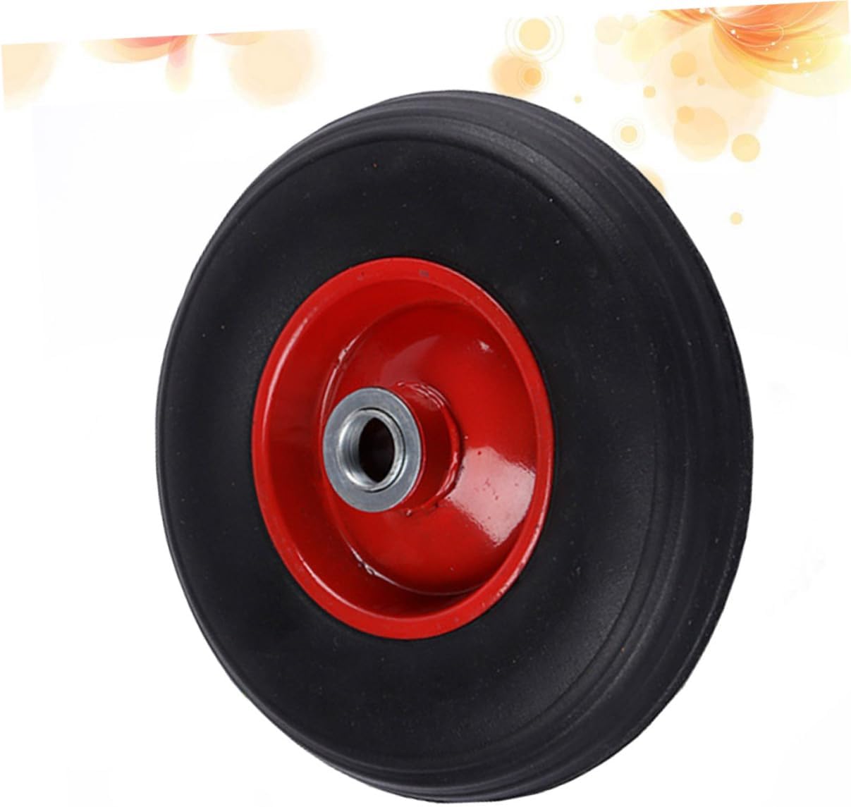 Mute Solid Rubber Wheel Durable Utility Tire for Trolleys Versatile Use for Flight Cases Dollies Tool Boxes Light Machinery Axle Compatibility