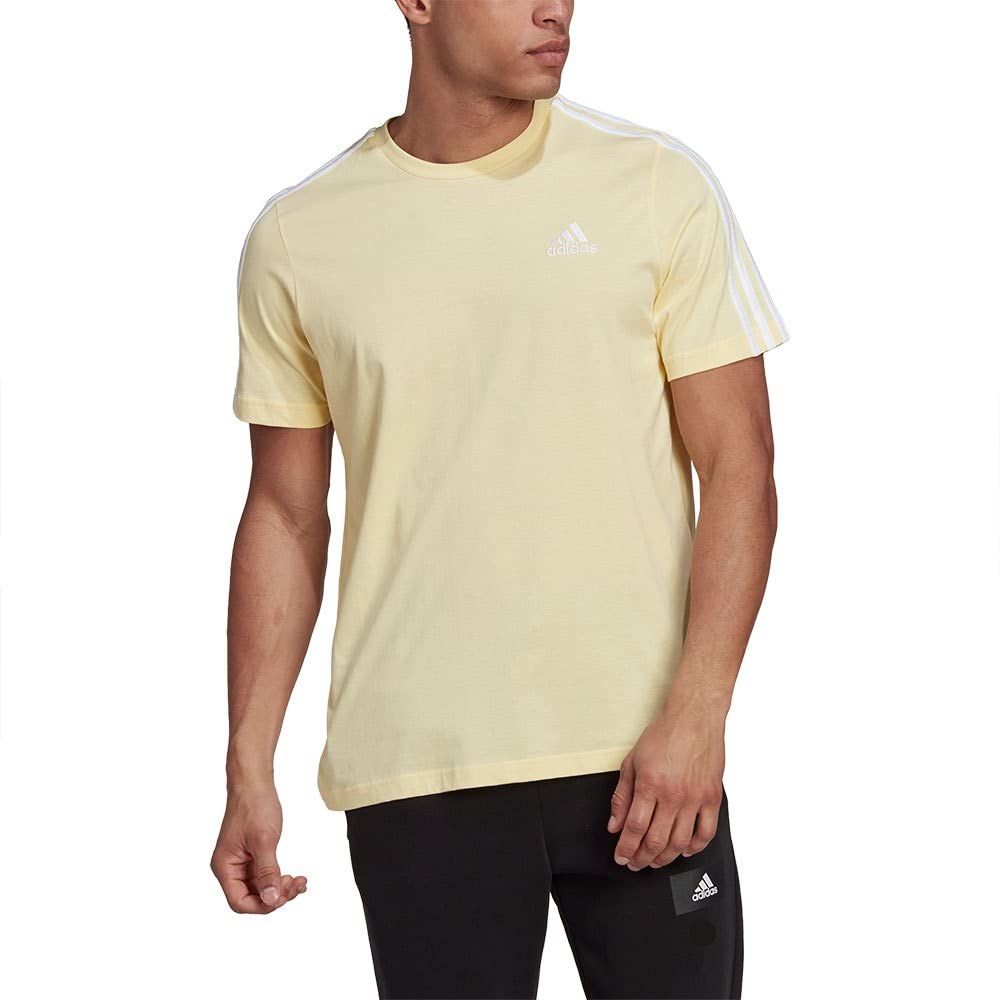 adidas Mens M 3S Sj T T-Shirt (Hl2250_2Xl, Almost Yellow/White, 2Xl)-picture-32