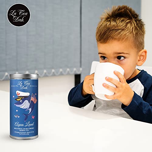 Little Pirates Tea Assortment By La Tea Dah | Caffeine Free Tea Gift Sets For Children | Herbal Tea Variety Pack For Birthday, Tea Party, Or Baby Shower | Boys Tea Set (36 Decaf Tea Sachets) #TOP2