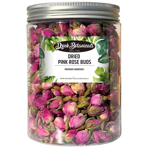 Capullos secos de rosa rosa comestibles 140 gramos miniatura 1