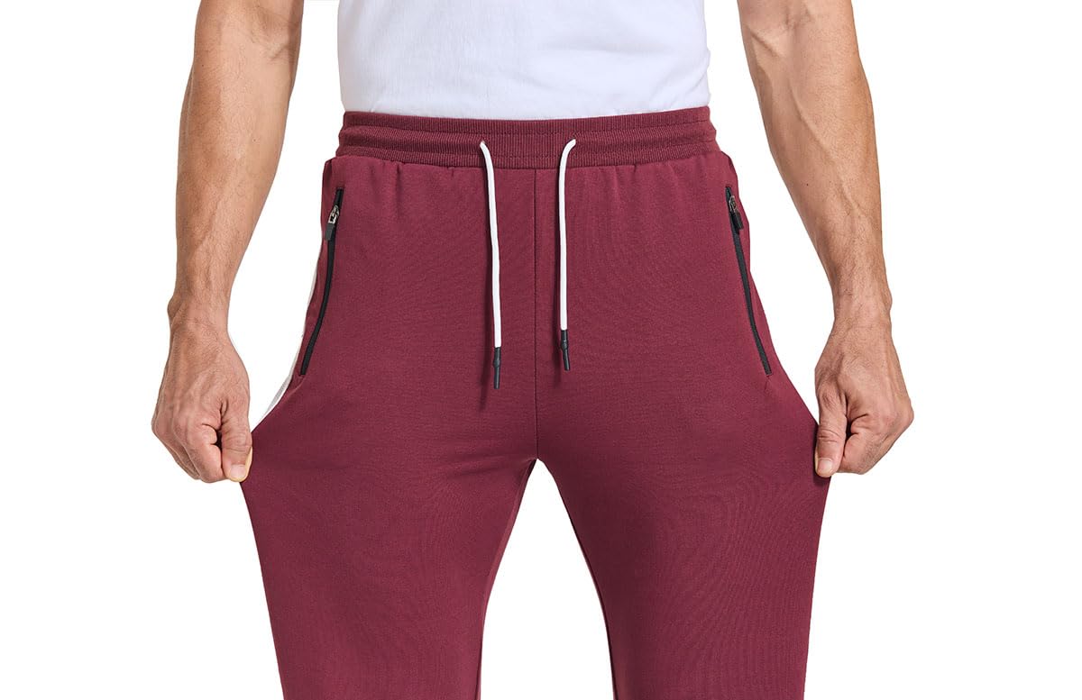 JustSun Jogginghose Herren mit Reißverschluss Taschen