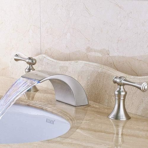 Mélangeur lavabo salle de bain trois trous avec double commande précise
