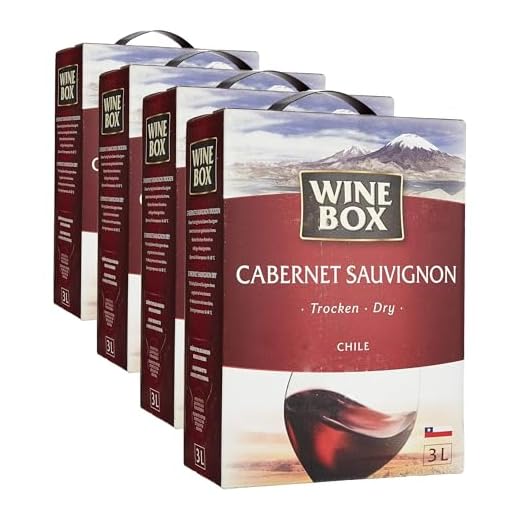 Wine Box Cabernet Sauvignon Chile trocken Bag-in-Box (1 x 3 l) | 3 l (4er Pack)