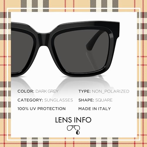 BURBERRY BE4419 Square Shape Acetate Sunglasses with eSHADES Luxury Eyewear Kit Bundle4