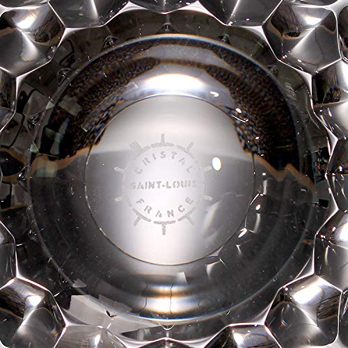 極稀少★素晴らしい♡オールドサンルイSt.Louis☆クリスタルトレイ波間模様★ 極稀少☆素晴らしい♡オールドサンルイSt.Louis☆クリスタルトレイ波間