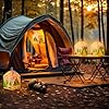 Glooglitter 36 Set Camping Crafts Kits with LED Candles Lights Color Your Own Camp Luminaries DIY Camping Lantern Craft Hanging Decor Ideal Gifts for Summer Camp VBS Party Activities Decorations #4