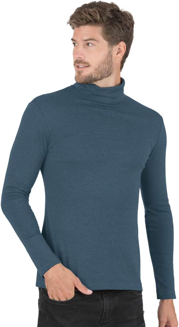 Trigema Men's Turtleneck Long-Sleeved Shirt
