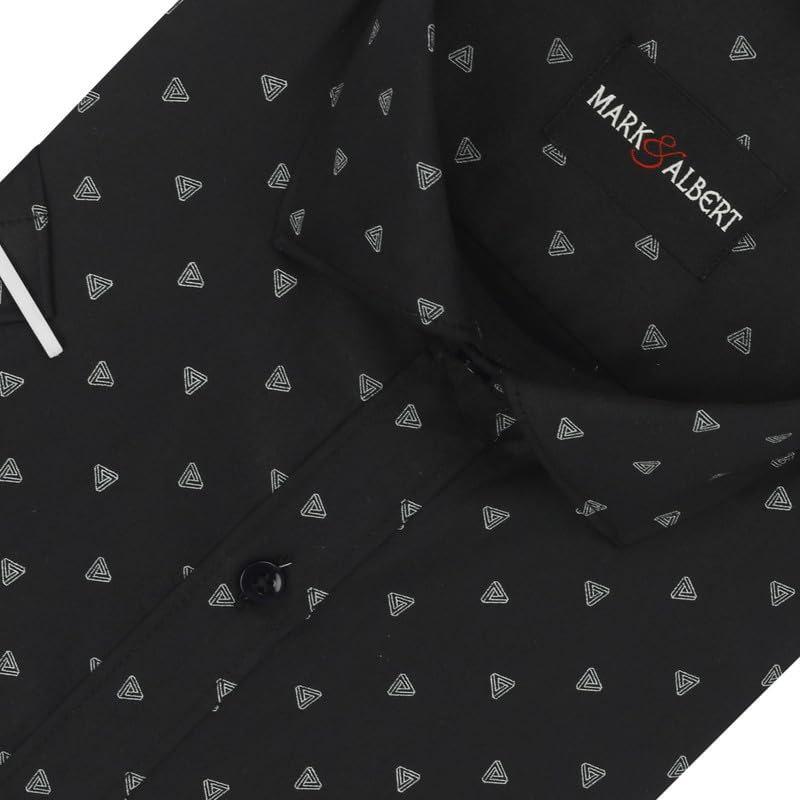 Image of MARK & ALBERT Mens Half Sleeves Printed Shirt