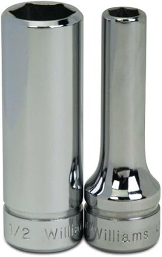 Miniatura 16 de Williams JHWBMD-624 SUPERTORQUE - Llave de vaso de 3/8 pulgadas, 6 puntos, profundidad métrica, tamaño 24mm, acabado cromado de alto brillo,