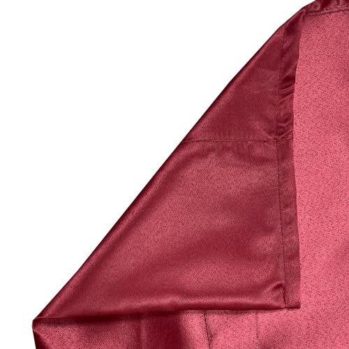 Image of Swayam 100% Blackout Polyester Door Curtain for Living Room & Bedroom | 7.5 Feet | Room Darkening Curtain with Eyelets | Pack of 1 | Solid Design - Maroon