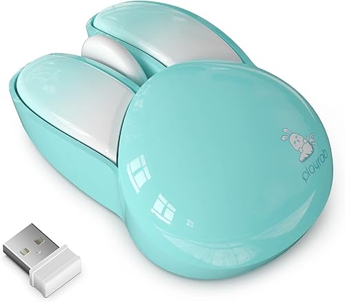 Ratón silencioso compacto inalámbrico con bonitos diseños de gatos, 2.4 GHz Plug and Play Mouse inalámbrico con nano receptor USB para