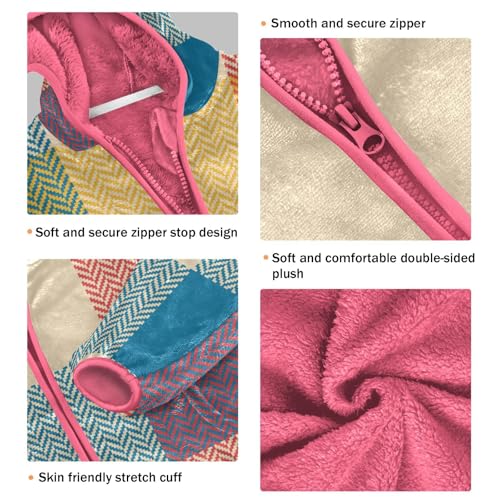 GuoChe Colorful Buffalo Plaid Sherpa Jacket3