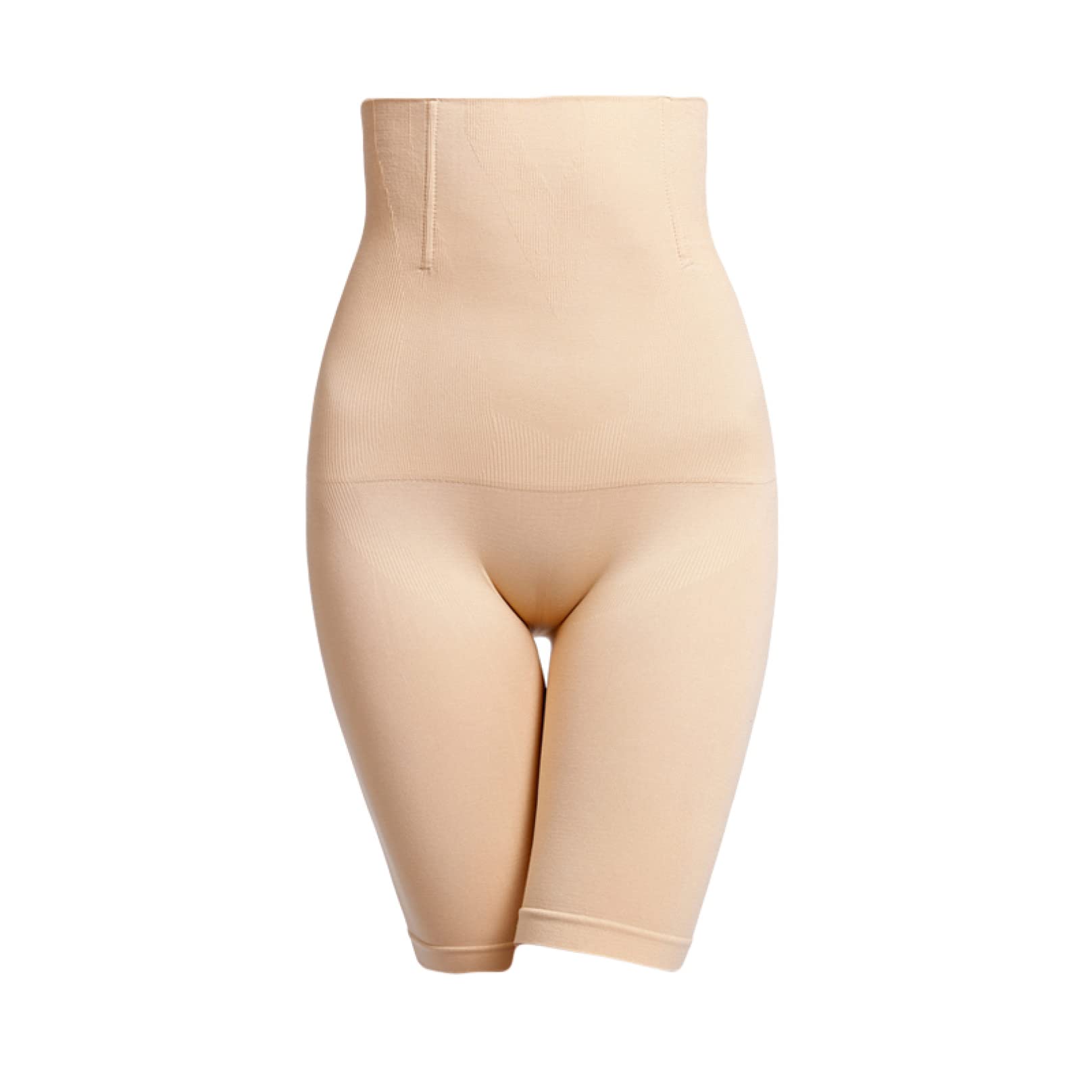 HLTYGWX Damskie legginsy udowe, krótkie spodenki z wysokim stanem, wyszczuplają brzuch, rajstopy, średniej wielkości body modelują