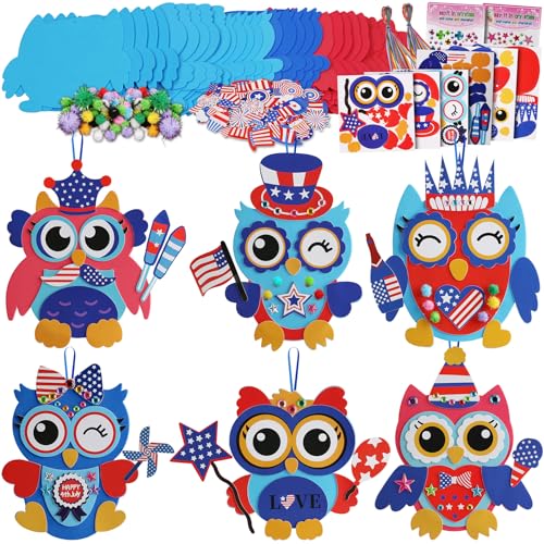 4th of July Patriotic Owl Craft Kits for...