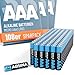 Produktbild ABSINA 108x Batterien AAA Großpackung 1,5V Alkaline - Langlebige Micro LR03 AAA Batterien für Fernbedieung, Spielzeug, Wecker UVM - LR3 Batterie AAA, A3 Batterien, AAA Batteries, AAA Batterie