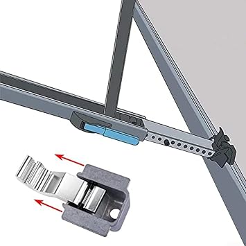 2Pcs Awning Secondary Rafter Slider Assembly with Rivet 830463P for Dometic A&E for RV Camper Trailer Canopy Arm Repair Parts Aluminum Zinc Alloy 8500 9000 Series