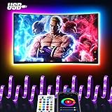 circuito leds letras 🍄【Entrada de USB】 A diferencia de AC adaptador tradicional, el TV led lights inteligentes utilizan la entrada USB. Pequeño y conveniente, se puede conectar directamente al puerto USB del televisor o la computadora. Ahorro de energía y portátil