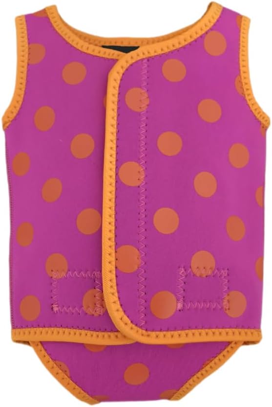 Baby Toddler Girl Swim Neoprene wrap Wetsuit Swimsuit Swimwear for Ages 0-6 6-12 12-24 24-36 Months Fucsia Pink