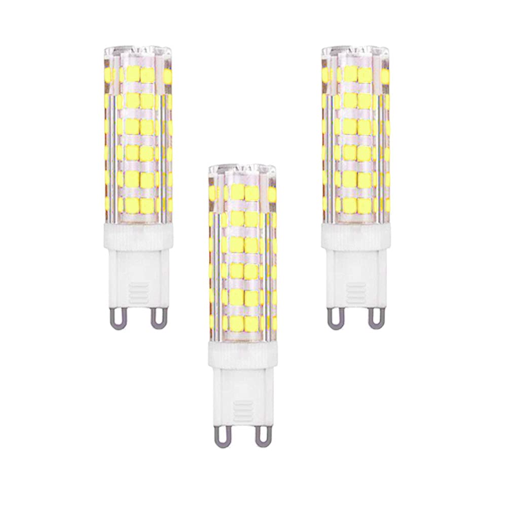 ZHIYUE 3 pcs G9 7W LED Bulb Equivalent Halogen Bulbs 60W G9 600LM Energy Saving Light Bulbs G9 Socket Led Lamp AC 220-240V Non Dimmable Cool White 6000K G9 Capsule Bulb