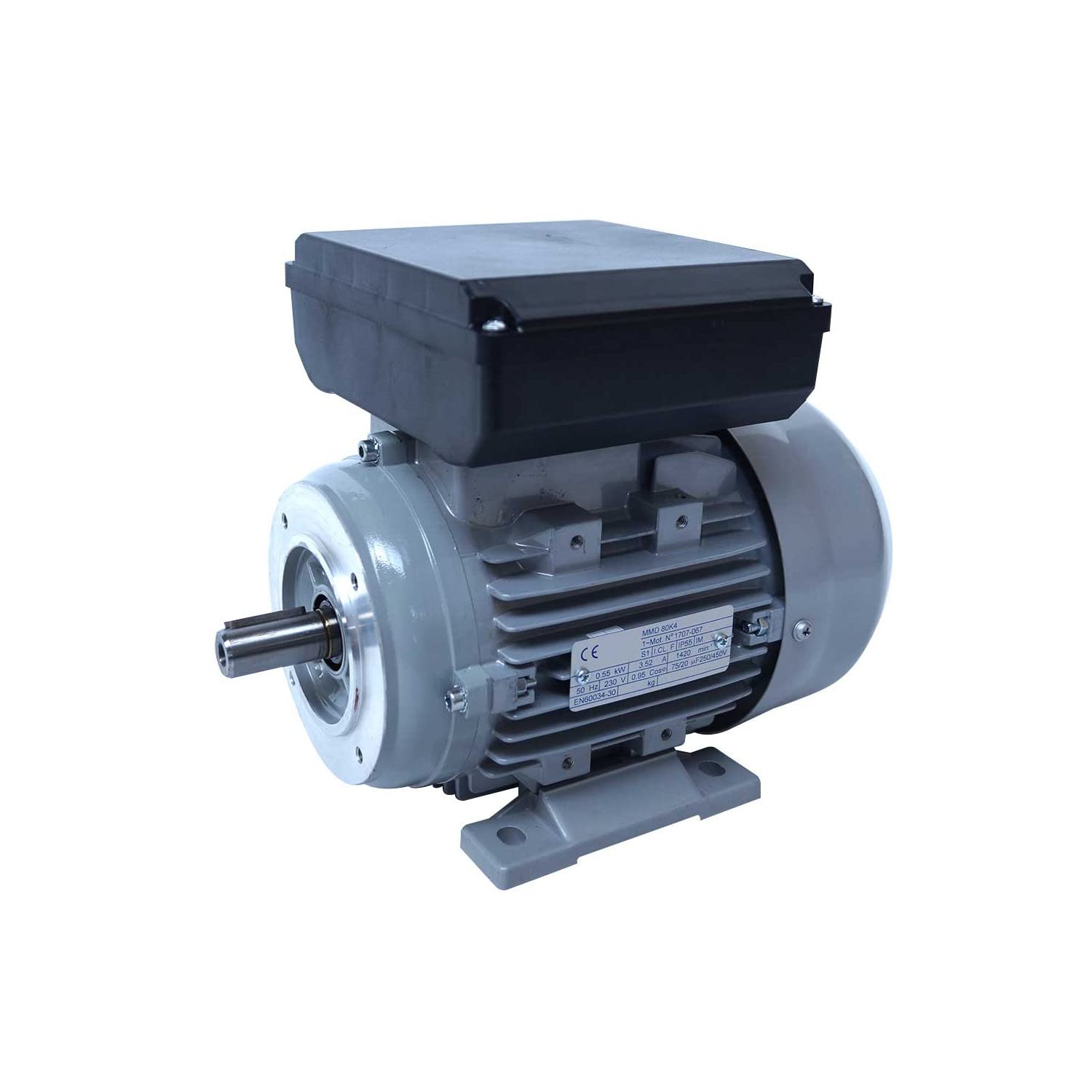 Moteur électrique Monophasé 220v 1.1kw 3000tr/min - Mmd80b2b14 Bride B34 - Bobinage Cuivre