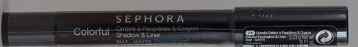 SEPHORA COLLECTION Sephora Colorful® Waterproof Eyeshadow & Eyeliner Multi-Stick 24 Dark Brown Matte