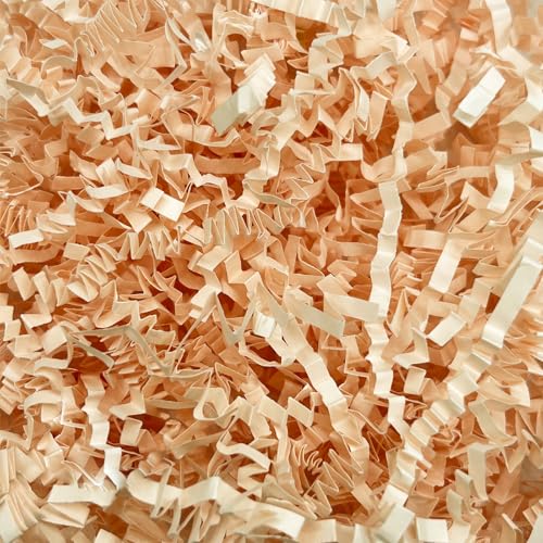 10 LB Champagne Crinkle Cut Paper Shred Filler Great for Gift Wrapping, Basket Fillers, Birthday, Weddding, Anniversary, Bridesmaid Christmas, Engagement Craft Party Gift Boxes Bags Filler Decor by Zankubom - Used condition - US$46.86