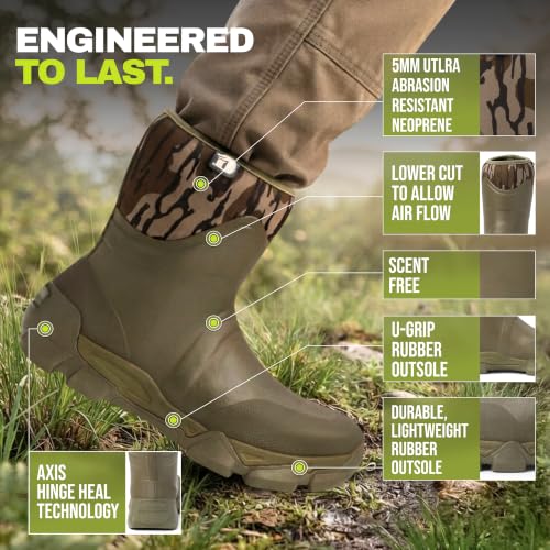 Image of Gator Waders Men's Omega Flow Hunting Durable Lightweight 14 inch Height Boots with Calf Adjustable Gusset & Air Mesh Lining