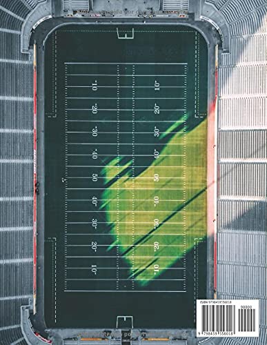 Miniatura 2 de Fútbol Americano Cuaderno de Entrenamiento Cuaderno de fútbol Americano de 100 páginas con mapa de canchas para la planificación de partidos
