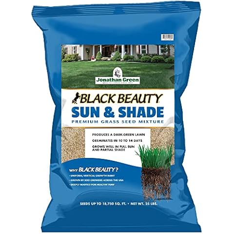 Jonathan Green (12006) Black Beauty Sun & Shade Grass Seed - Cool Season Lawn Seed (25 lb) Cover