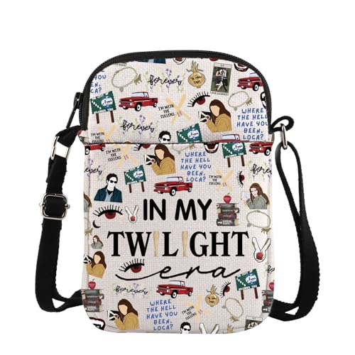 TSOTMO Horror Merch Vampire Movie Gift Vampire Fans Crossbody Bag for Bella Edward Fans (TW Era Cross)