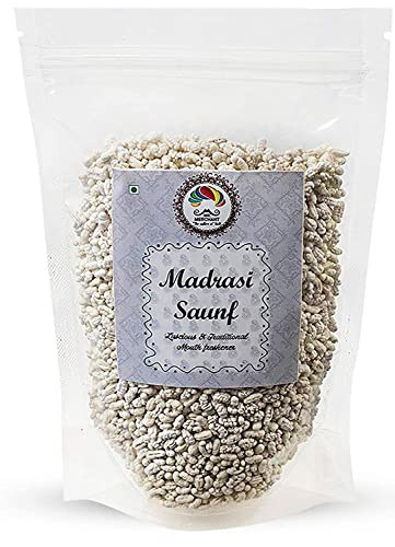 Mr. Merchant Mouth Freshener White Sweet Fennel Seeds Mukhwas (Madrasi Saunf), 400 gm_Packing May Vary