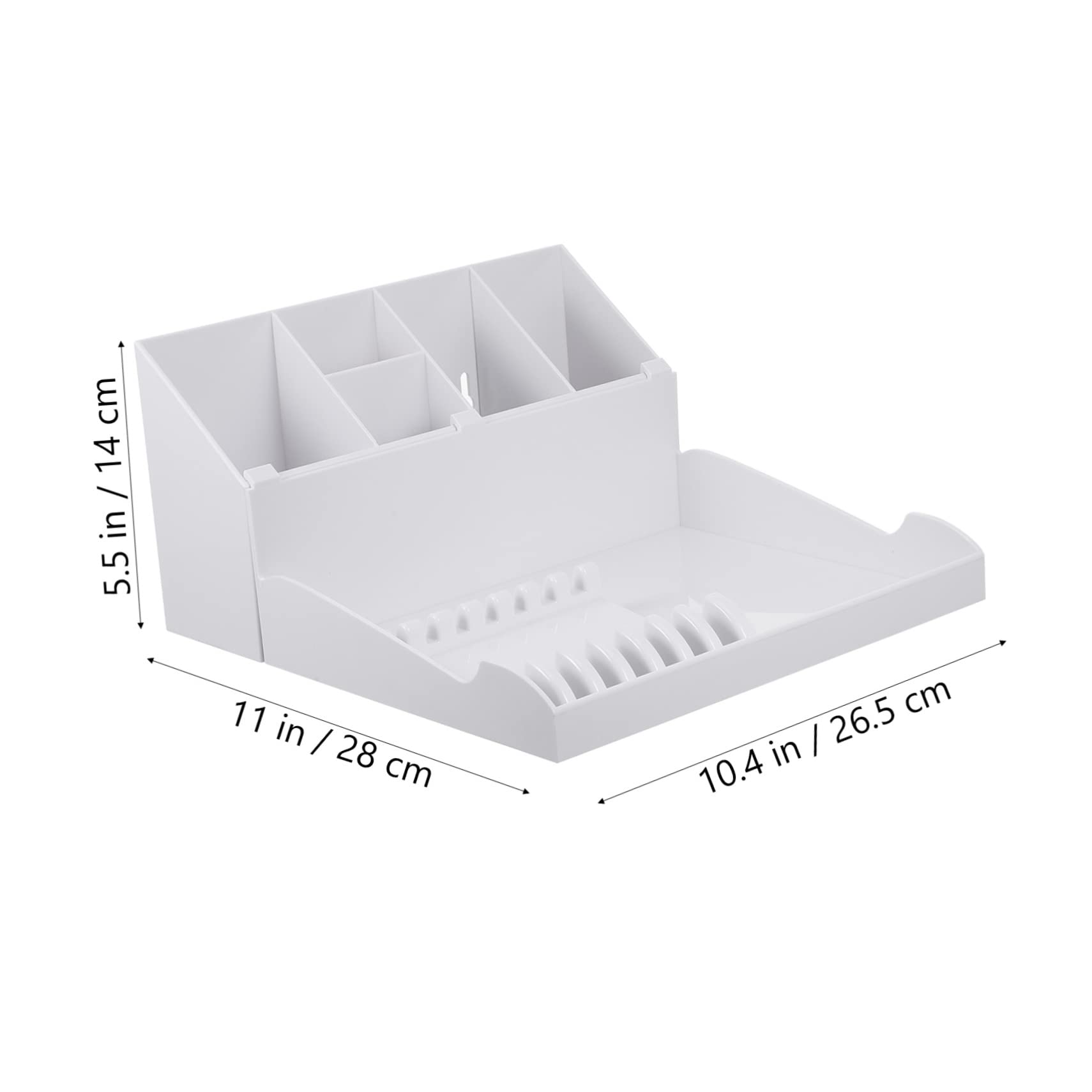 Boîte de Rangement Coiffure Abs Blanc pour Salon et Maison | Organisateur pour Peignes et Autres Accessoires, 1 Set, Design Élégant, Finition Résistante